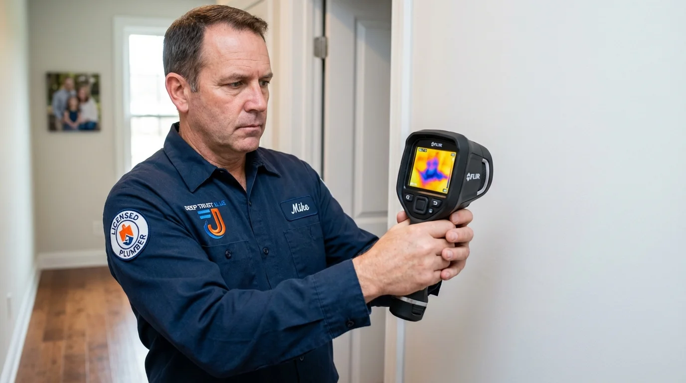 Thermal imaging leak detection by Johns Plumbing LLC in Wylie